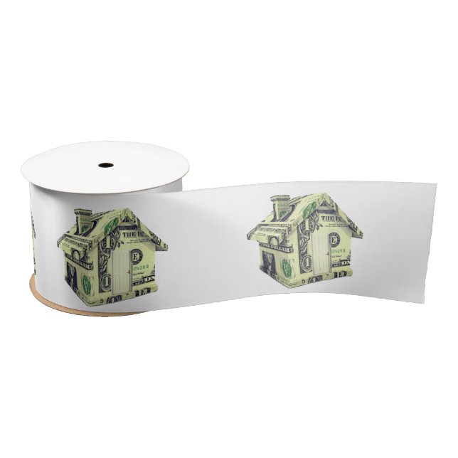Money House with Door Satin Ribbon (Spool)