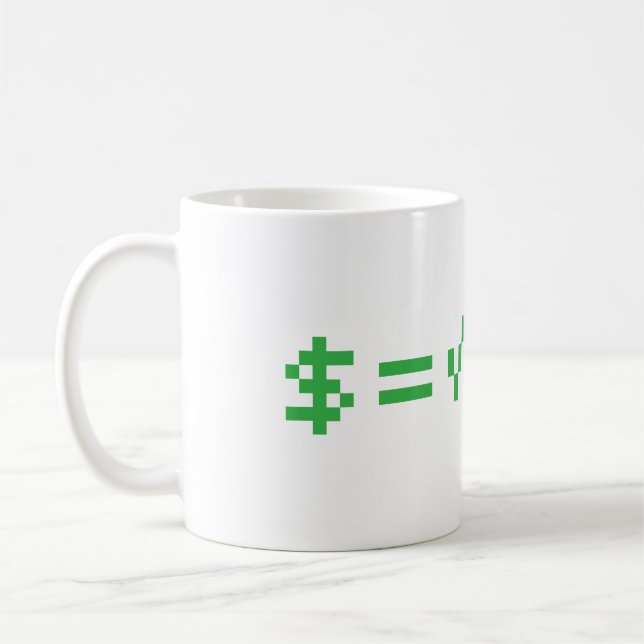 Money is the Square Root of Evil Coffee Mug (Left)