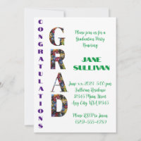 Money Lei Congratulations GRAD invitation