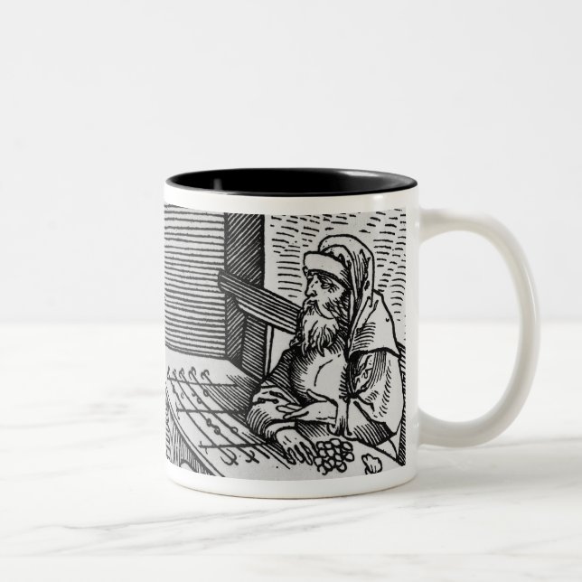 Money Lender, 1531 Two-Tone Coffee Mug (Right)
