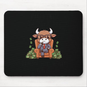 Money Maker Bull Sticker Mouse Pad