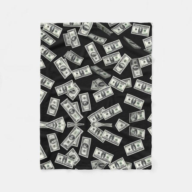 Money Maker Fleece Blanket (Front)