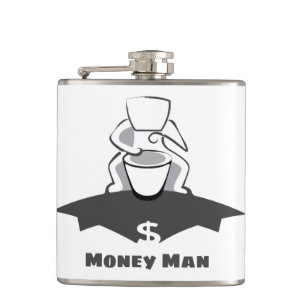 Money Man Hip Flask