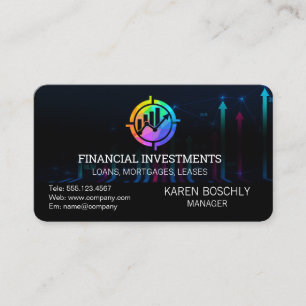 Money Markets Graph   Chart Logo Business Card