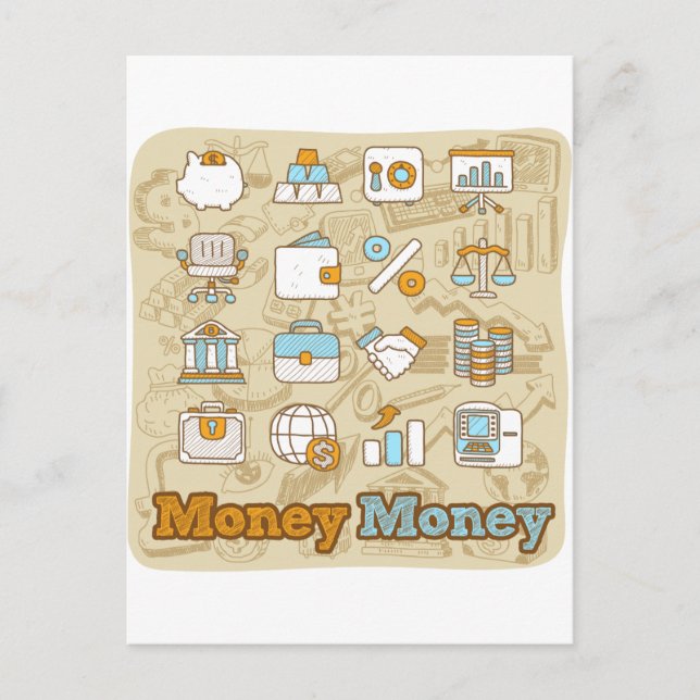 Money Money Postcard (Front)