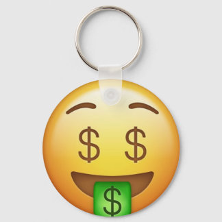 Money Mouth Hilarious Emoji Key Ring