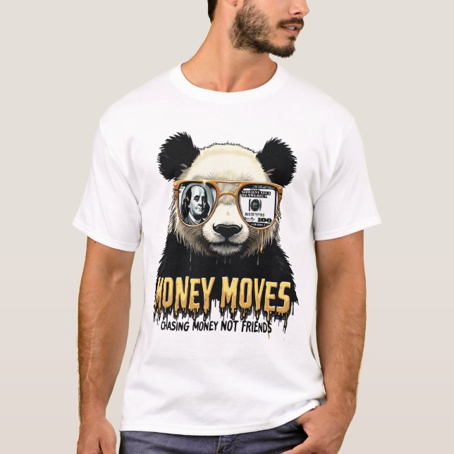 Money Moves Panda Shades T-Shirt (Front)