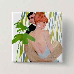 Money On Her Mind 15 Cm Square Badge