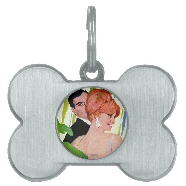 Money On Her Mind Pet Name Tag (Front)