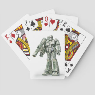 Money Origami Mega Tron Robot Playing Cards