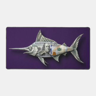 Money Origami Swordfish Desk Mat