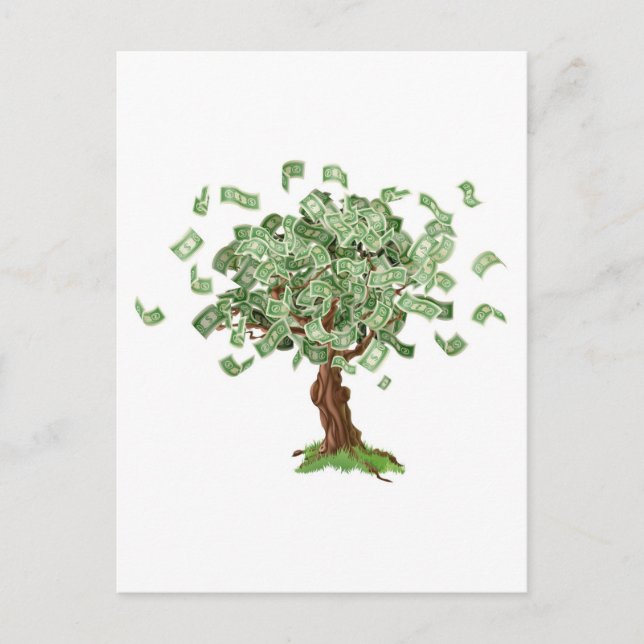 Money savings tree postcard (Front)