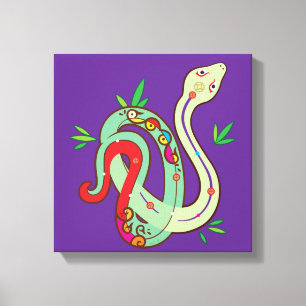 Money snake canvas print