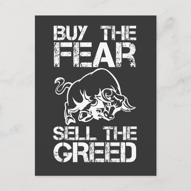 Money Trading Gift Stock Market Investor Trader Postcard (Front)