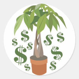 Money Tree Classic Round Sticker