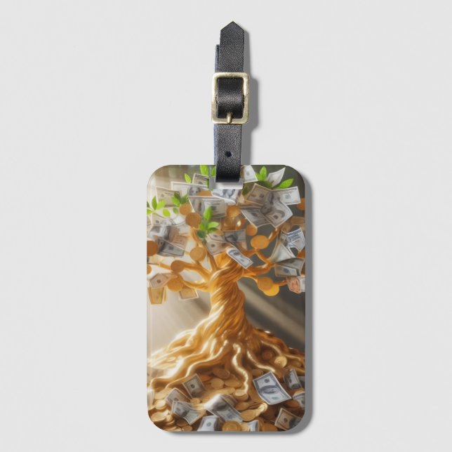 Money Tree  Luggage Tag (Front Vertical)