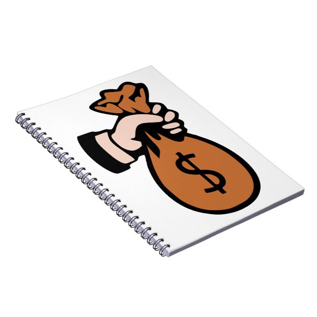 MONEYBAGS SPIRAL NOTEBOOK (Right Side)