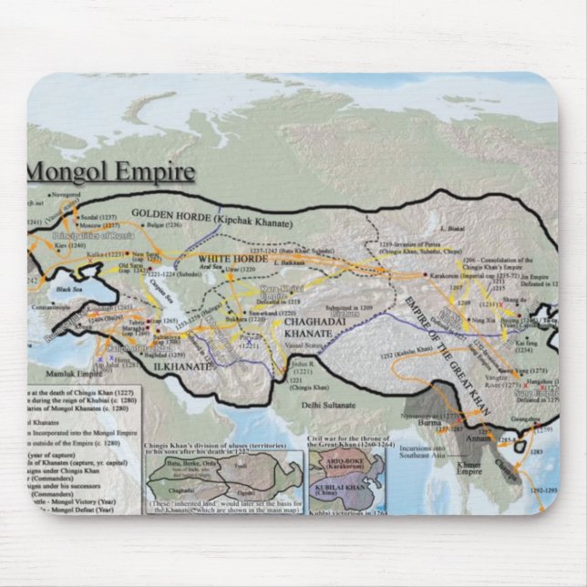 Mongol Empire Mousemat (Front)