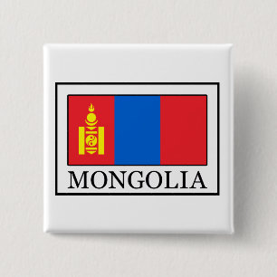 Mongolia 15 Cm Square Badge