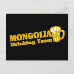 Mongolia Drinking Team Postcard