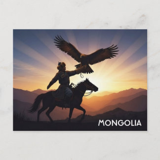 Mongolia eagle hunter Postcard