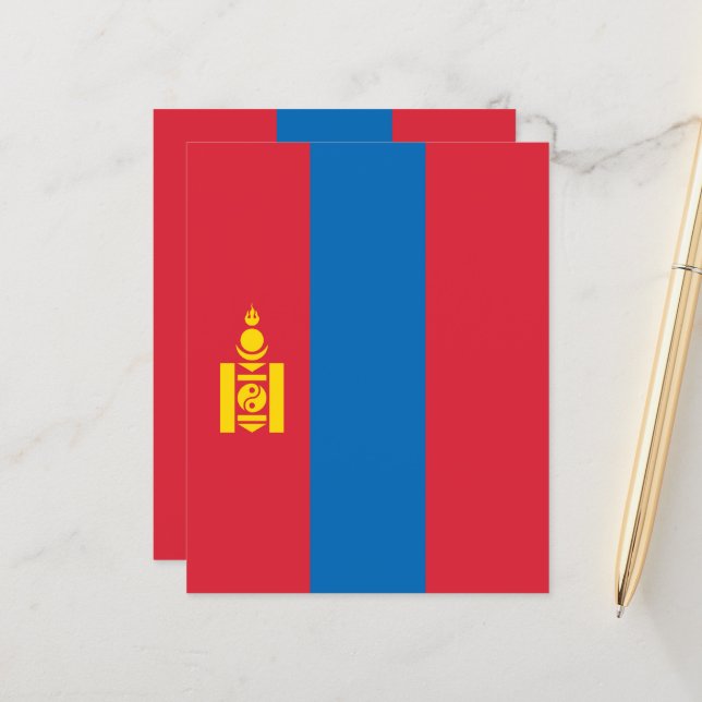 Mongolia flag (Front/Back In Situ)