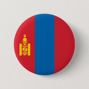 Mongolia Flag 6 Cm Round Badge