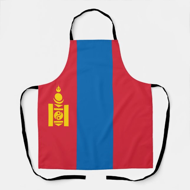 Mongolia flag apron (Front)