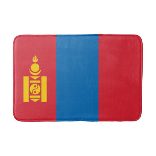 Mongolia Flag Bath Mat