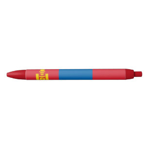 Mongolia Flag Blue Ink Pen