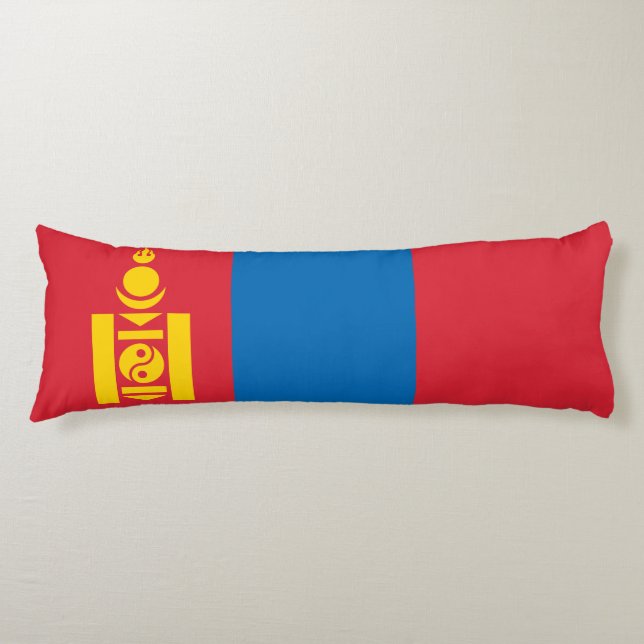 Mongolia Flag Body Cushion (Front)