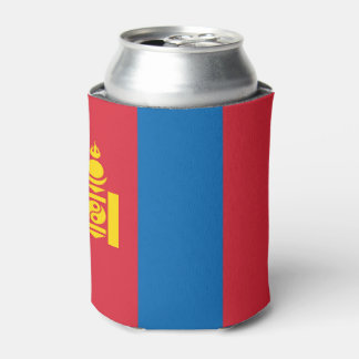 Mongolia flag can cooler
