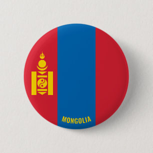 Mongolia Flag Charming Patriotic 6 Cm Round Badge