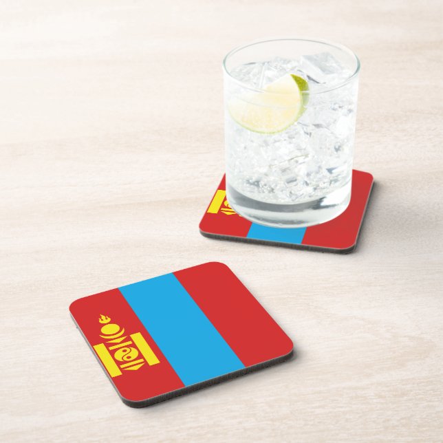 Mongolia Flag Coaster (Right Side)