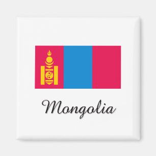 Mongolia Flag Design Magnet