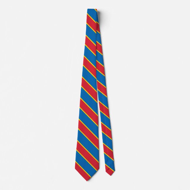 Mongolia Flag Elegant Patriotic Neck Tie (Front)
