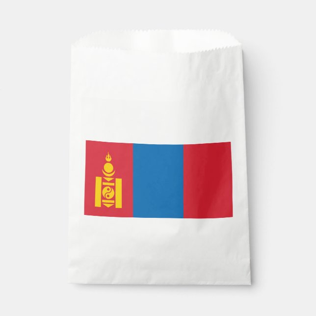 Mongolia Flag Favour Bags (Front)