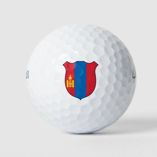 Mongolia Flag Grand Patriotic Golf Balls (Front)
