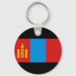 Mongolia Flag Key Ring