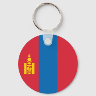Mongolia Flag Key Ring