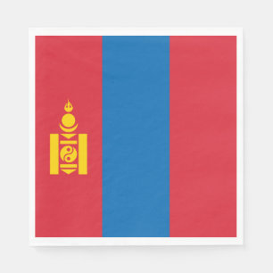 Mongolia Flag Napkin