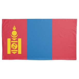 Mongolia flag pillowcase