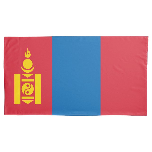 Mongolia flag pillowcase (Front)