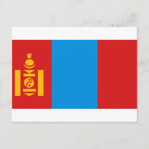 Mongolia Flag Postcard