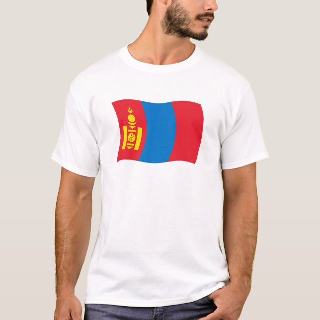 Mongolia Flag Shirt (Front)