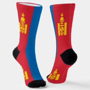 Mongolia Flag Socks
