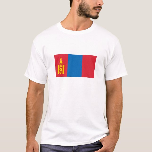 Mongolia Flag T-Shirt (Front)