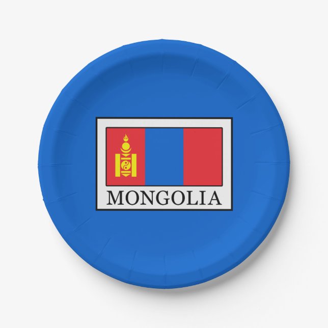 Mongolia Paper Plate (Front)