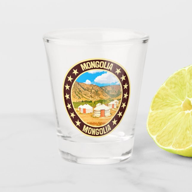 Mongolia                                           shot glass (Front)