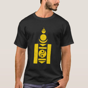 Mongolia Soyombo Symbol Mongolain Flag T-Shirt